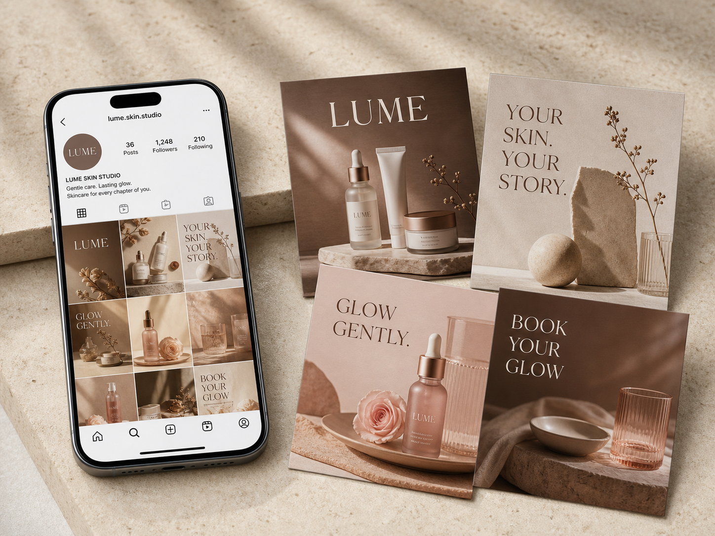 Maquette Instagram Lume Skin Studio